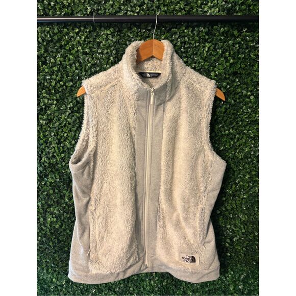 THE NORTH FACE GRAY FUZZY VEST SIZE LARGE - Picture 1 of 5